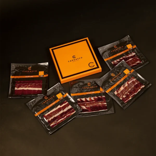 Caja Especial Aniversario Jamón de Bellota 100% Ibérico Carrasco Loncheado